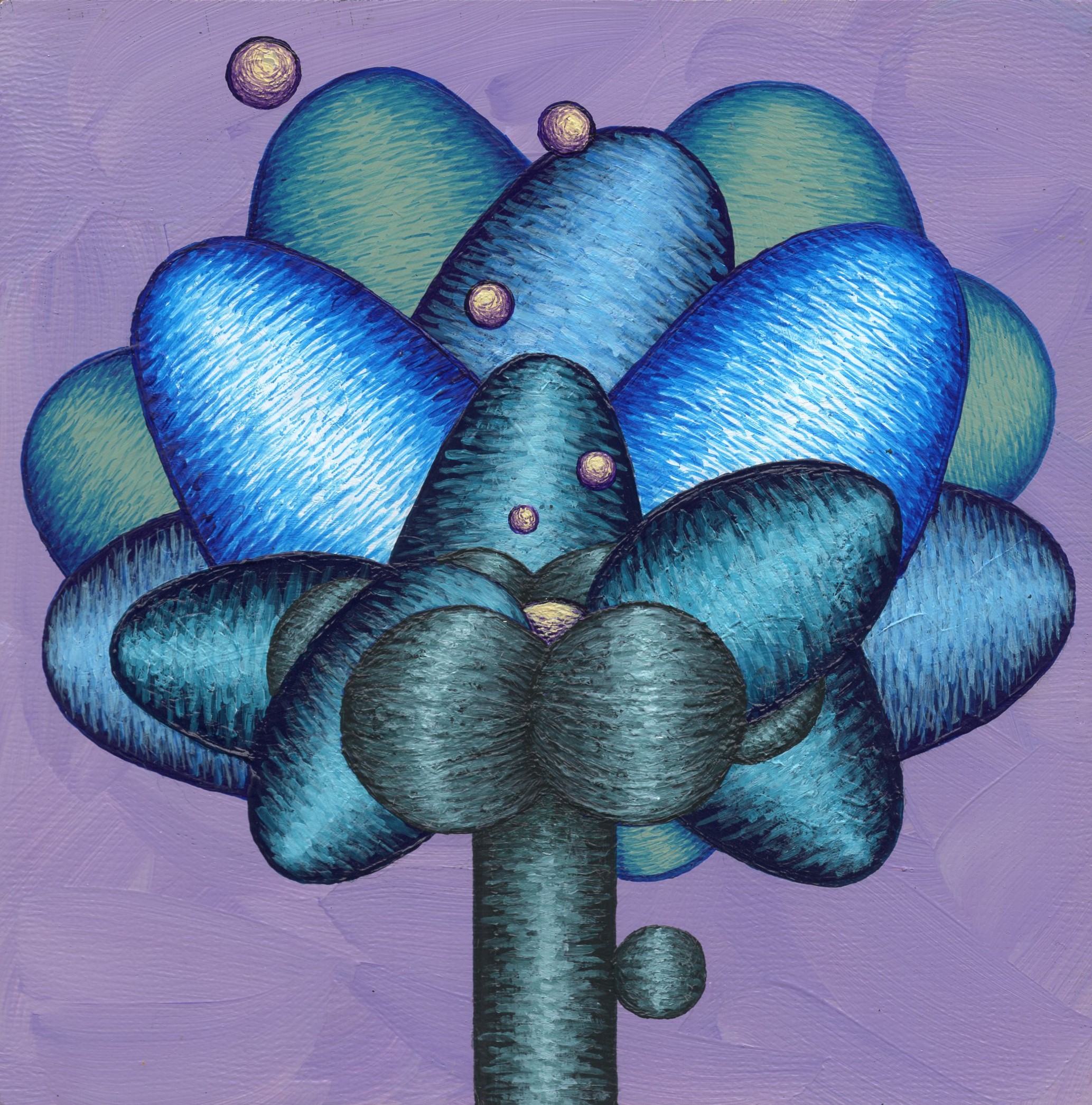 Apology Flower No. 21, 2024, 6in x 6in